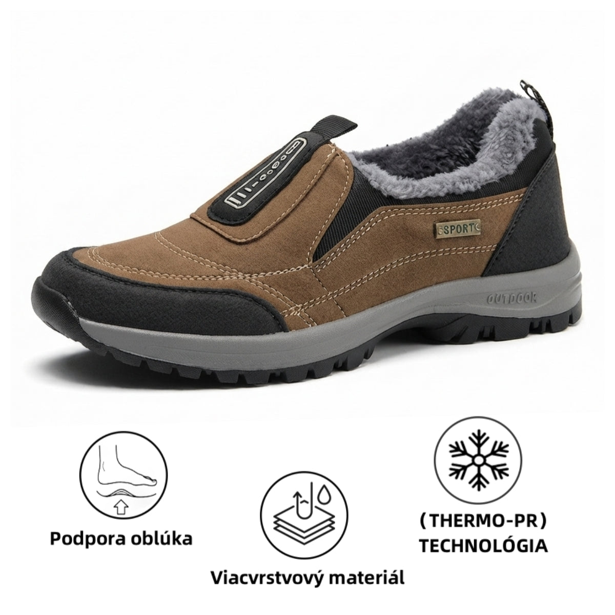 🎉Dnešná špeciálna ponuka: Zľava 70 % – Nenechajte si to ujsť! ⏰Ergonomická zimná ortopedická obuv na úľavu od bolesti chodidiel, kolien a chrbta – unisex