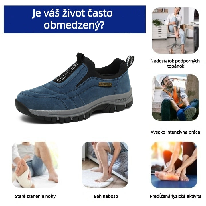 Posledný deň! 70% zľava! 🦌 Prémiové semišové topánky ✅ Ortopedická zdravotná obuv určená pre ľudí s problémami s nohami - zmierňuje bolesti chrbta, kĺbov a chodidiel.